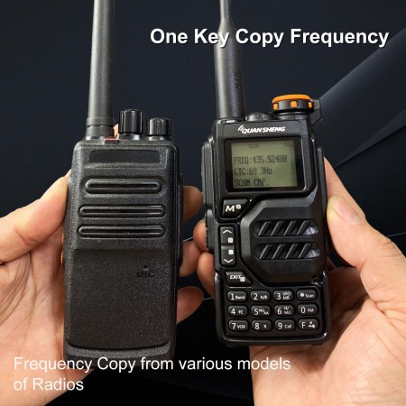 QUANSHENG UV-K5 Ricetrasmettitore VHF UHF, RX 50-600 MHz e AIR BAND