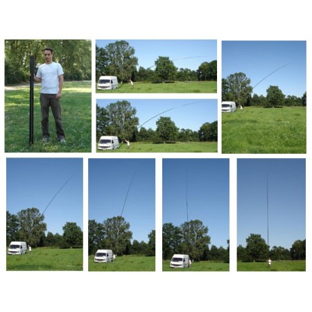 PLT-18 Spiderbeam Palo telescopico in fibra di vetro lung. 18 m. PLT-18 Spiderbeam Palo telescopico in fibra di vetro lung. 18 m.