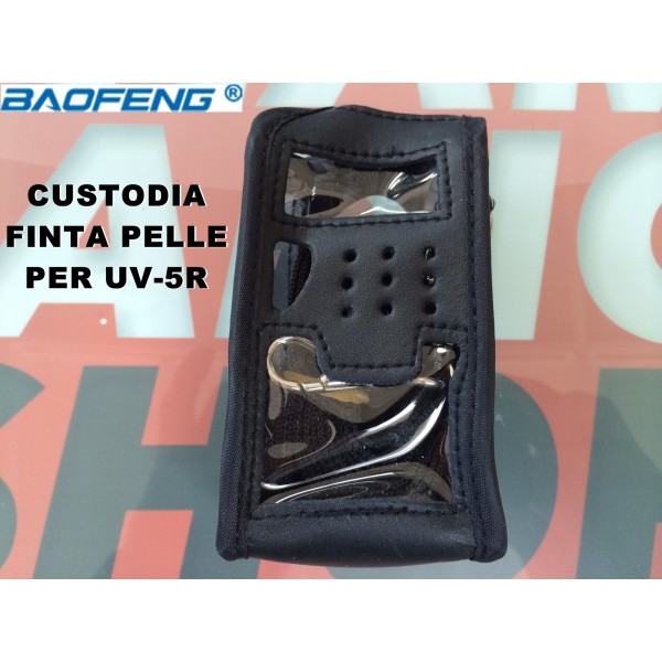 Baofeng - Custodia in finta pelle per UV-5 e UV-9