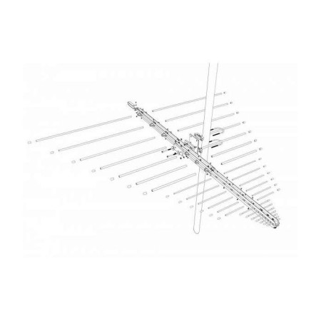 Antenne périodique professionnelle 100JXX1300, 100-1300 MHz
