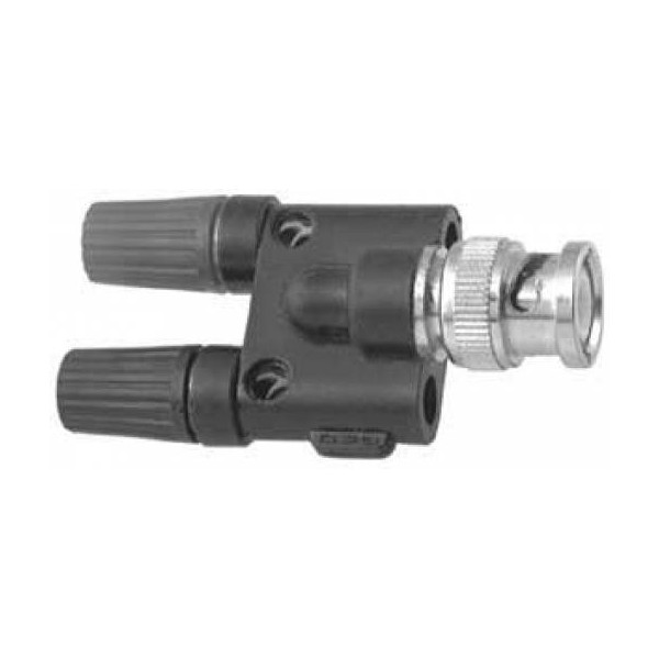 BNC plug to 2 terminal adapter