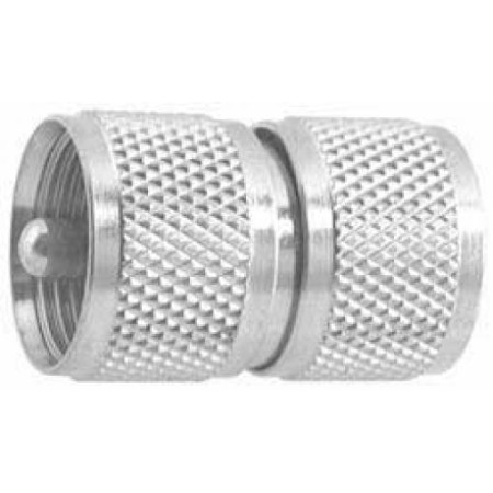 UHF dual male coaxial adapter