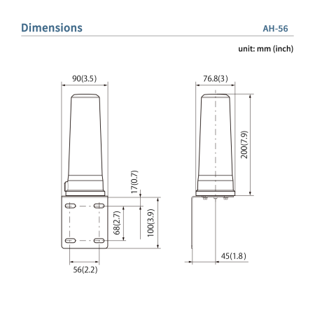 Icom AH-56 - Antenna collineare 5,65-5,925 GHz, 5dBi per IC-905