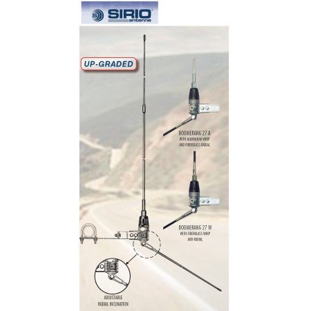 Sirio BOOMERANG A 27 MHz CB antenna for balconies