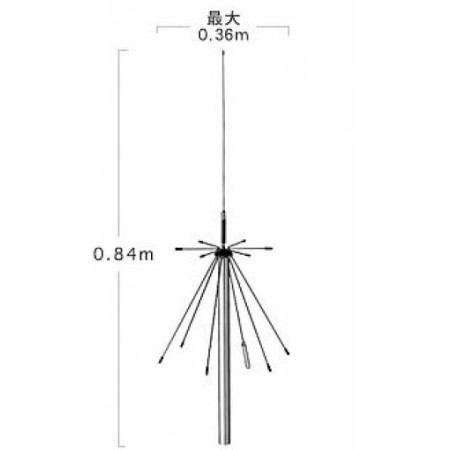 Diamond D-190 Breitband-Disco-Antenne: 100 – 1.500 MHz