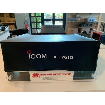 Cache anti-poussière noir Icom avec logo pour IC-7610